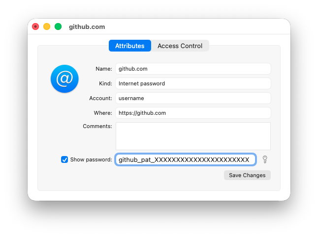 Keychain Accessを利用したGitHubアクセスのトークン更新
