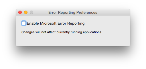 Microsoft Error Reporting.app