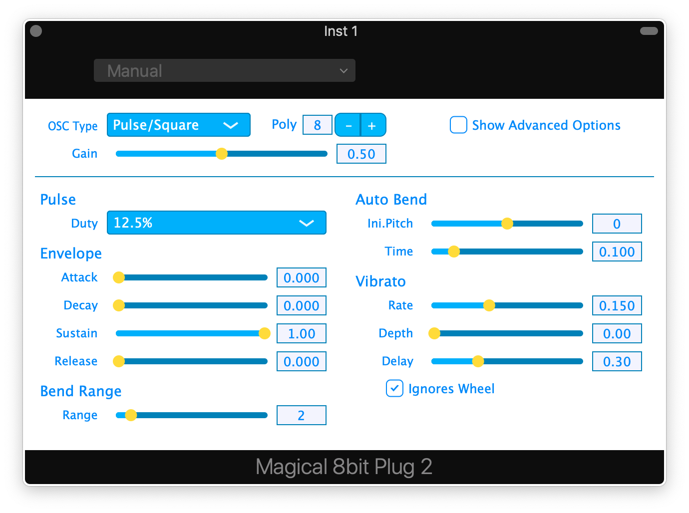 GarageBand + Magical 8bit Plug 2